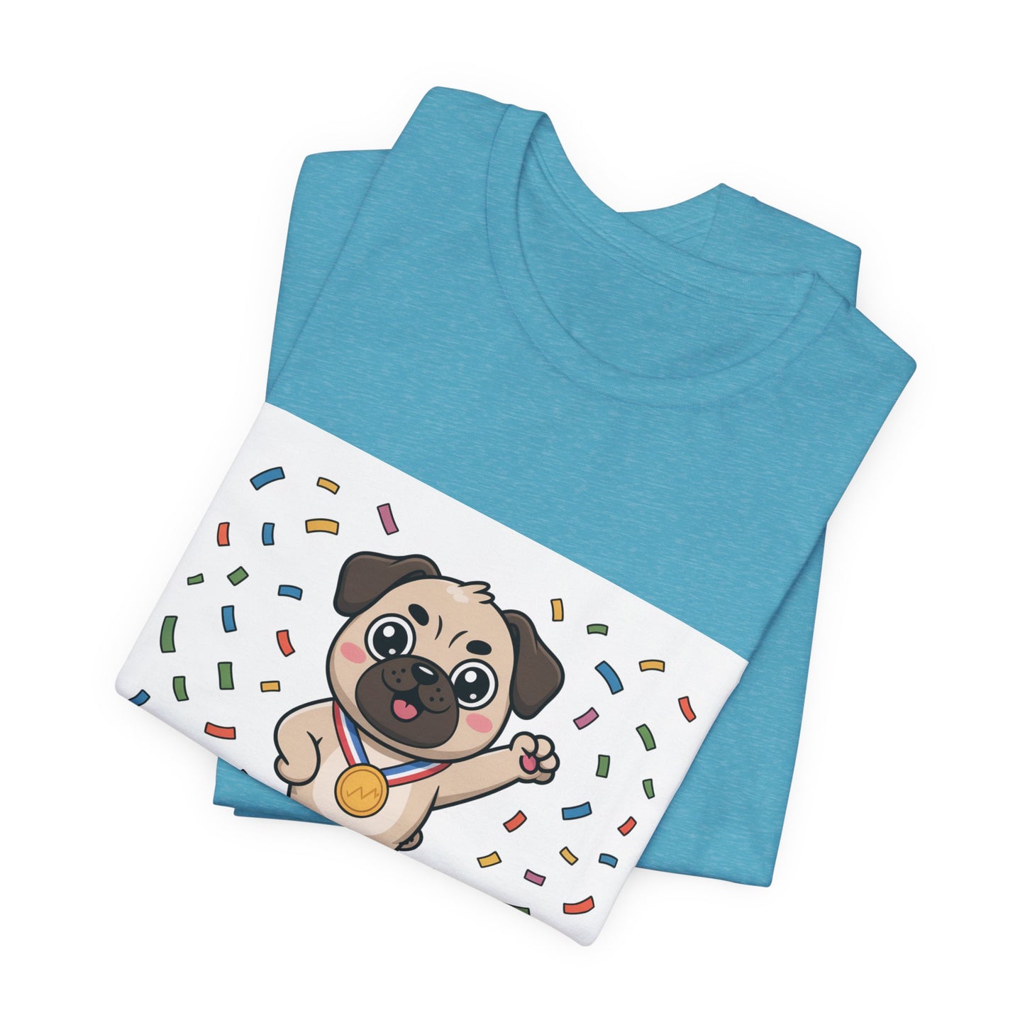 Wiggle Champion 2025 - Funny Pug T-Shirt for Dog Lovers