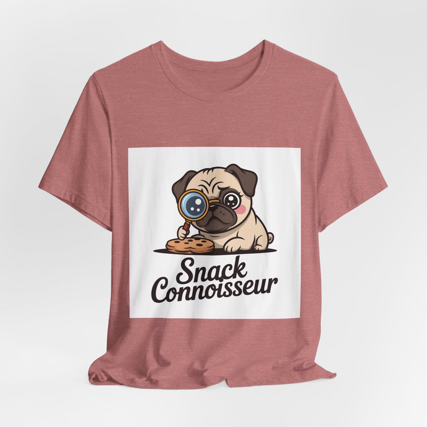 Snack Connoisseur - Funny Pug T-Shirt for Dog Lovers