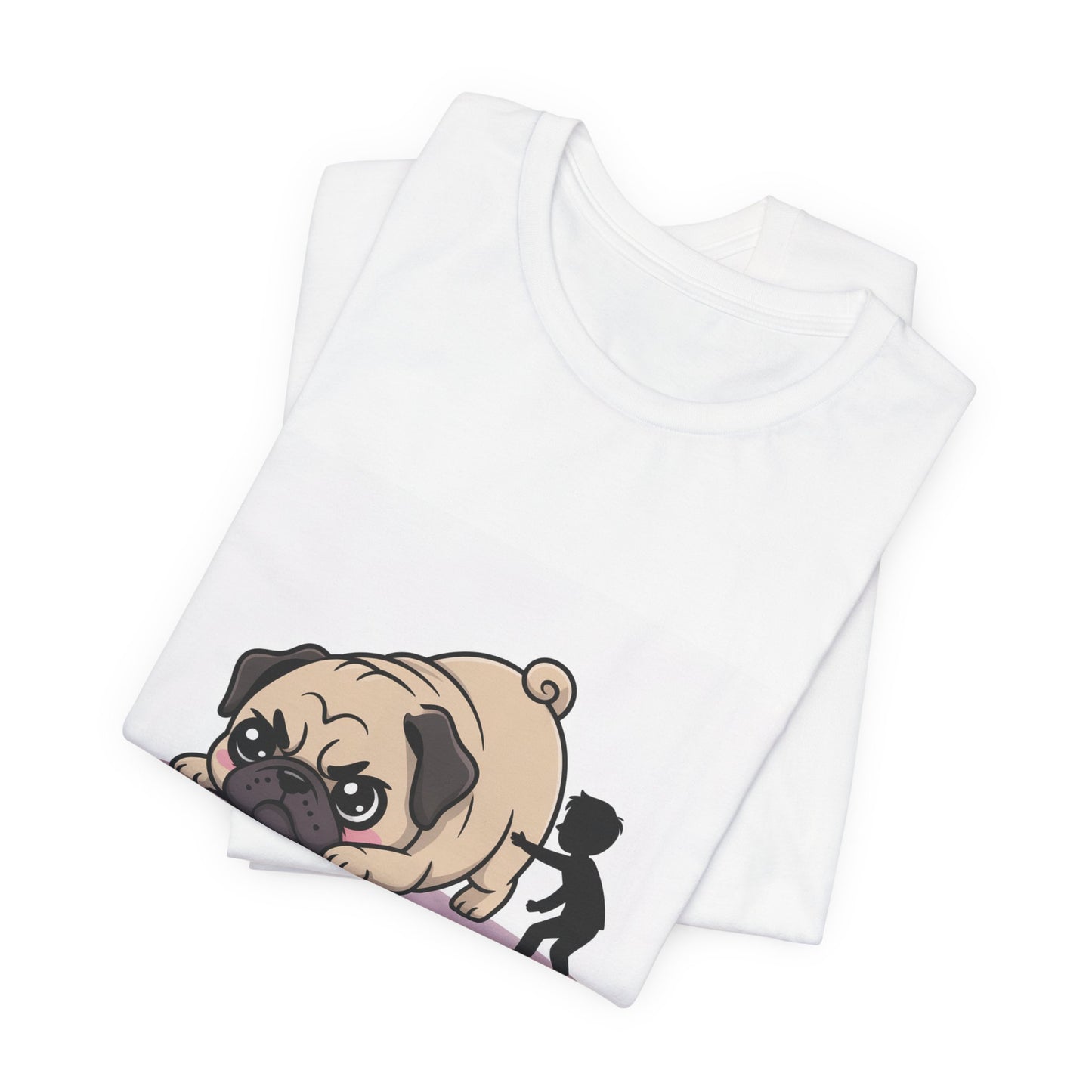 Running Late Because Pugs - Funny Pug T-Shirt for Dog Lovers
