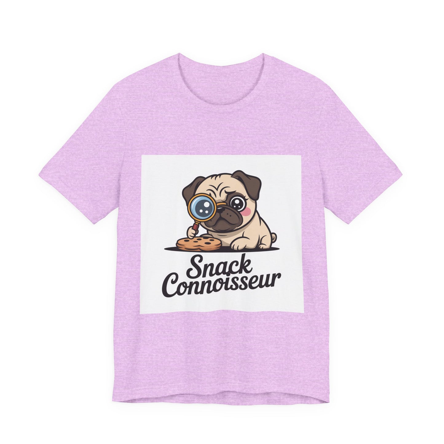 Snack Connoisseur - Funny Pug T-Shirt for Dog Lovers