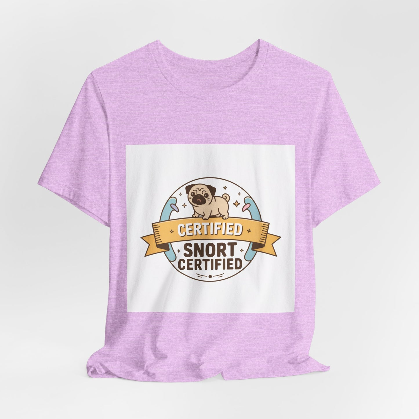 Snort Certified - Funny Pug T-Shirt for Dog Lovers