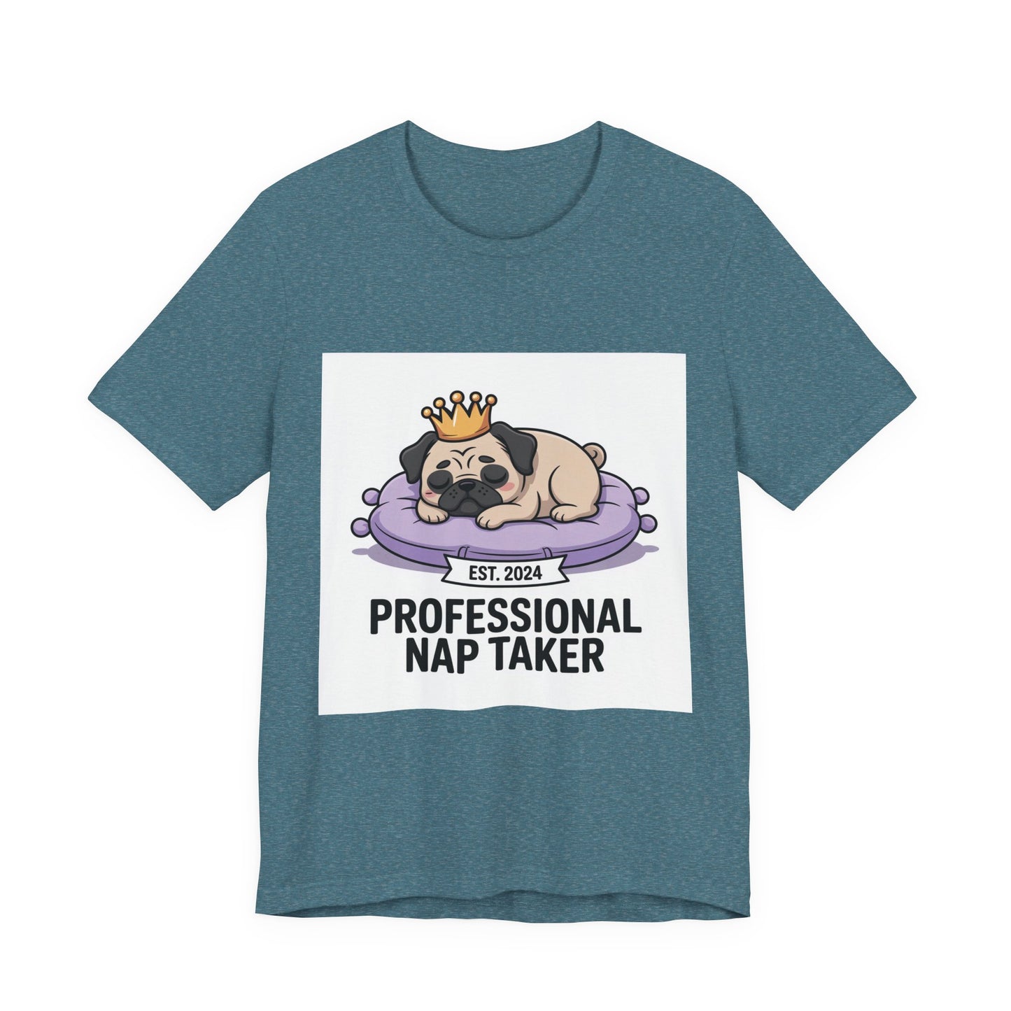 Professional Nap Taker - Funny Pug T-Shirt for Dog Lovers