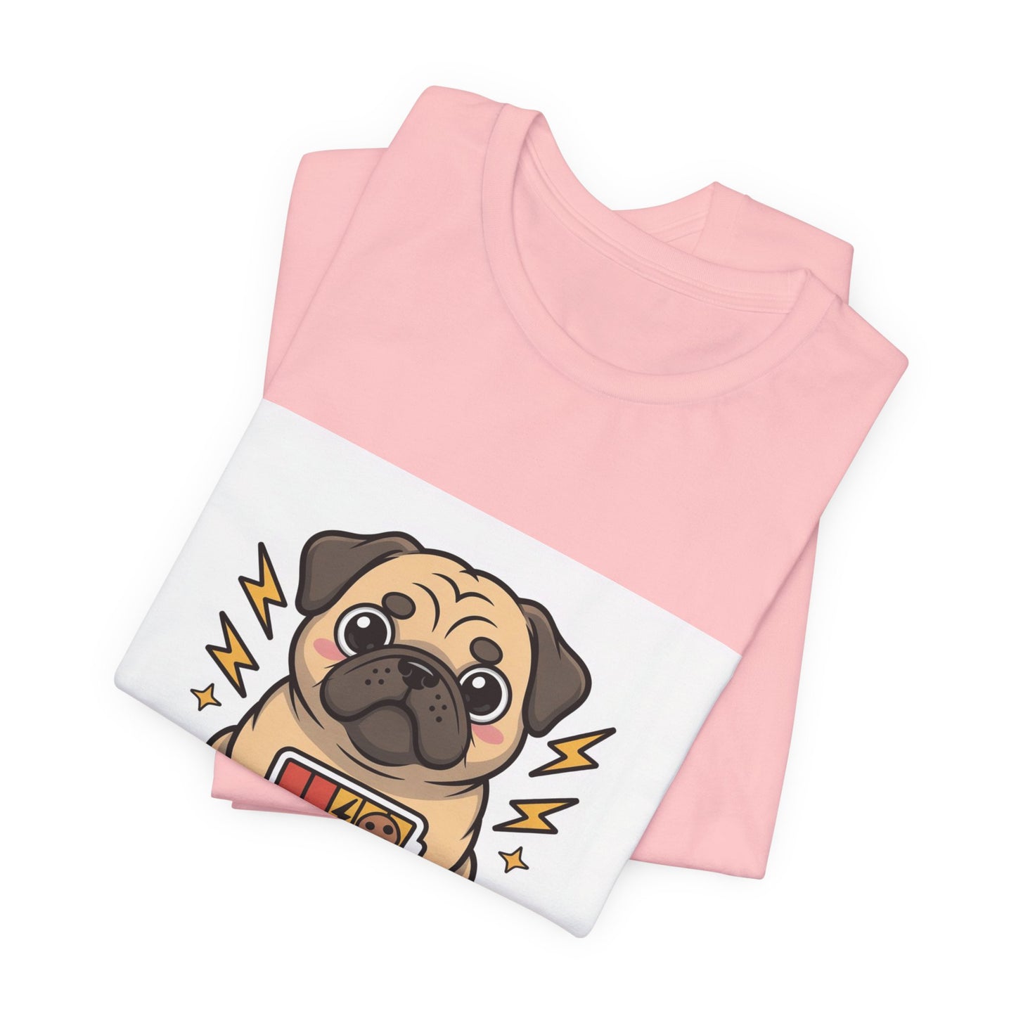 Powered By Treats - Funny Pug T-Shirt for Dog Lovers