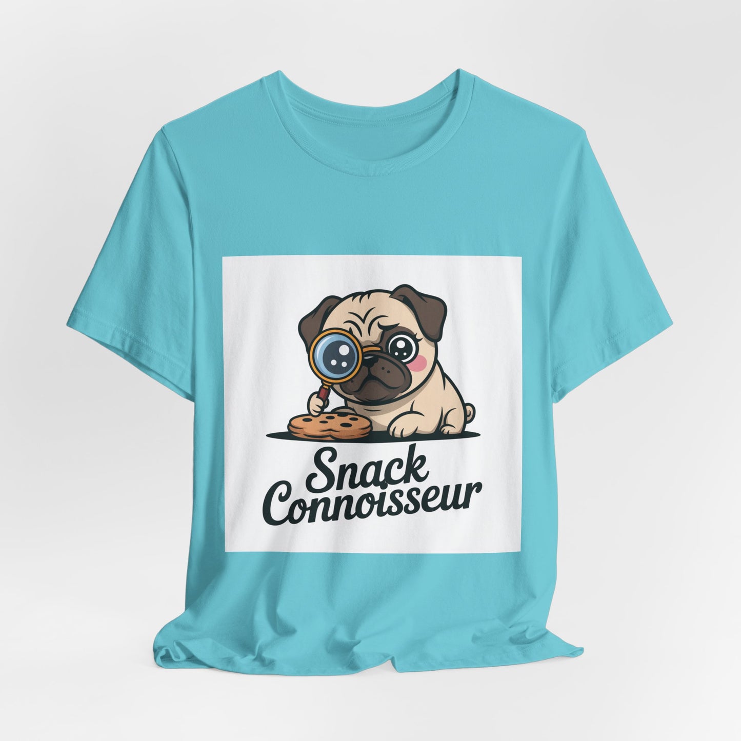 Snack Connoisseur - Funny Pug T-Shirt for Dog Lovers