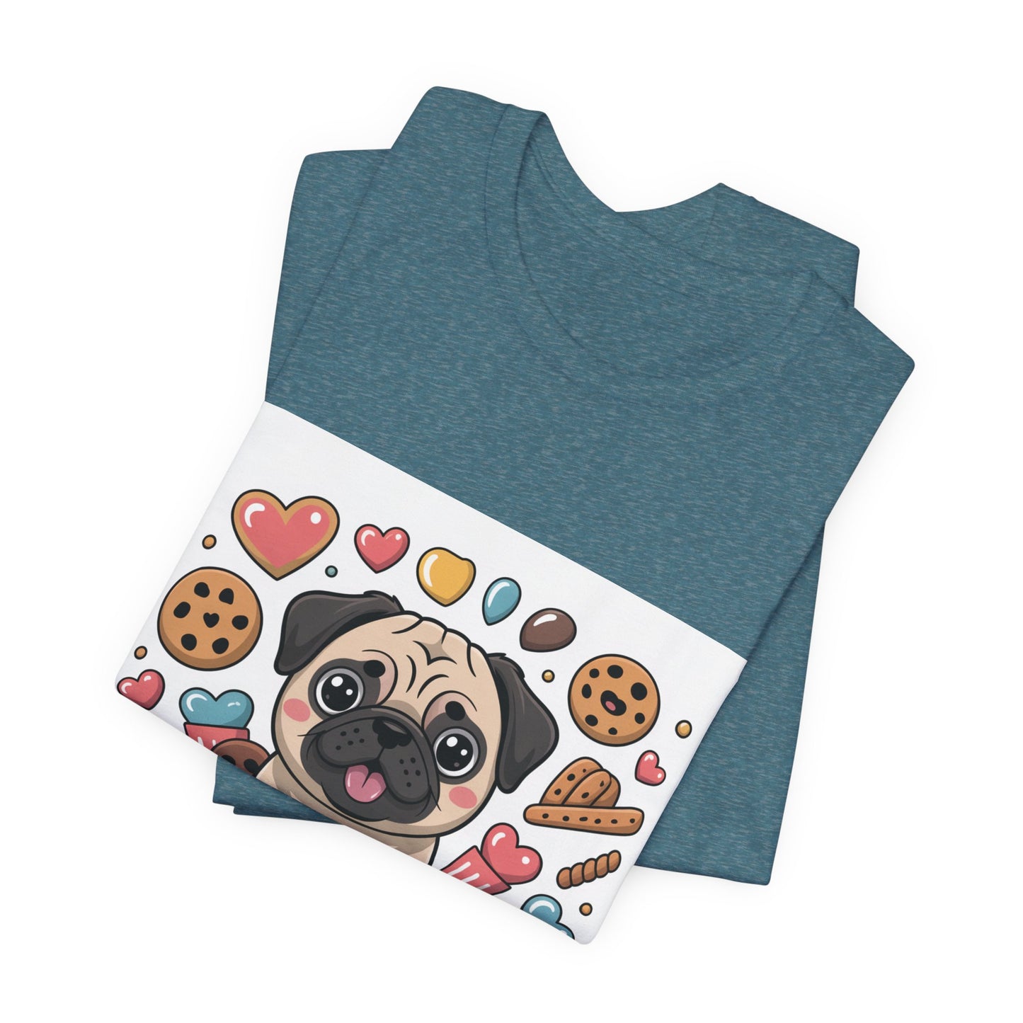 Treat Yo Self - Funny Pug T-Shirt for Dog Lovers
